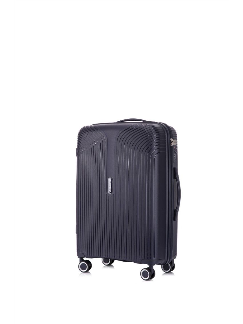 R.Leone Valigia da 1 pezzo Fino a Set 4 Trolley grande, medio, bagaglio a mano 55x40x20 Ryanair e beauty case Lucchetto TSA Polipropilene 8 Ruote Ultra Strong 6060