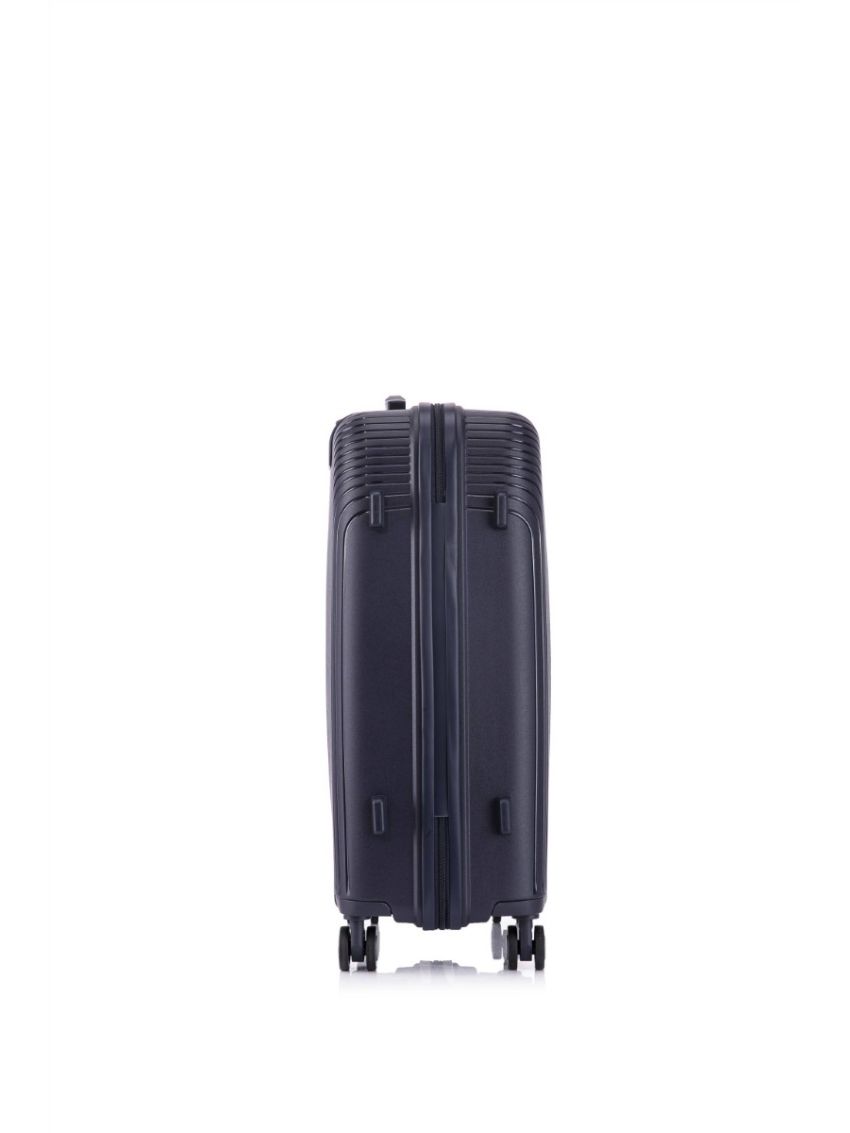 R.Leone Valigia da 1 pezzo Fino a Set 4 Trolley grande, medio, bagaglio a mano 55x40x20 Ryanair e beauty case Lucchetto TSA Polipropilene 8 Ruote Ultra Strong 6060