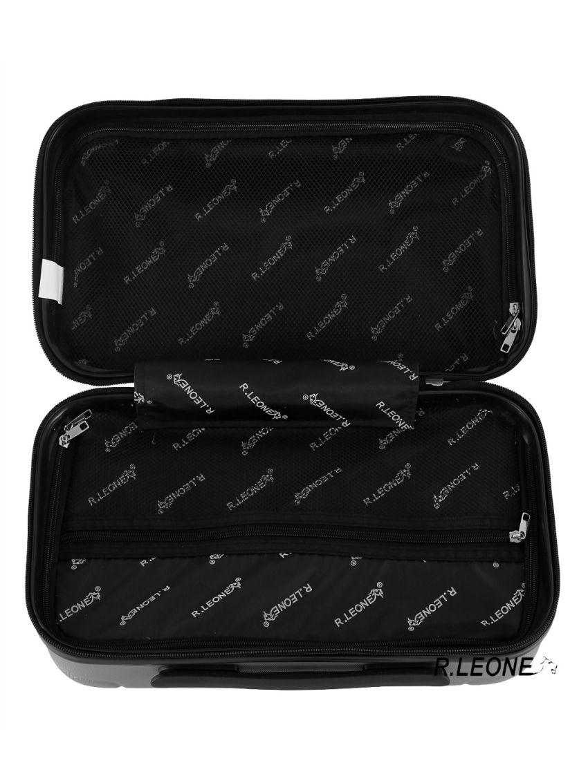 Valigia Ryanair 55x40x20 cm + 40x20x25 cm 1pezzo o Set 2 Pezzi Trolley Bagaglio a mano 4 Ruote e Beauty Case in ABS 999 1