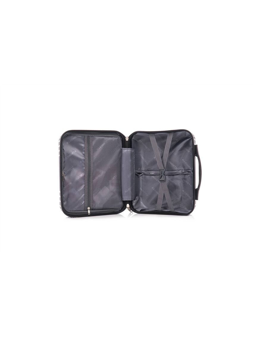 R.Leone Valigia da 1 pezzo Fino a Set 4 Trolley grande, medio, bagaglio a mano 55x40x20 Ryanair e beauty case Lucchetto TSA Polipropilene 8 Ruote Ultra Strong 6060