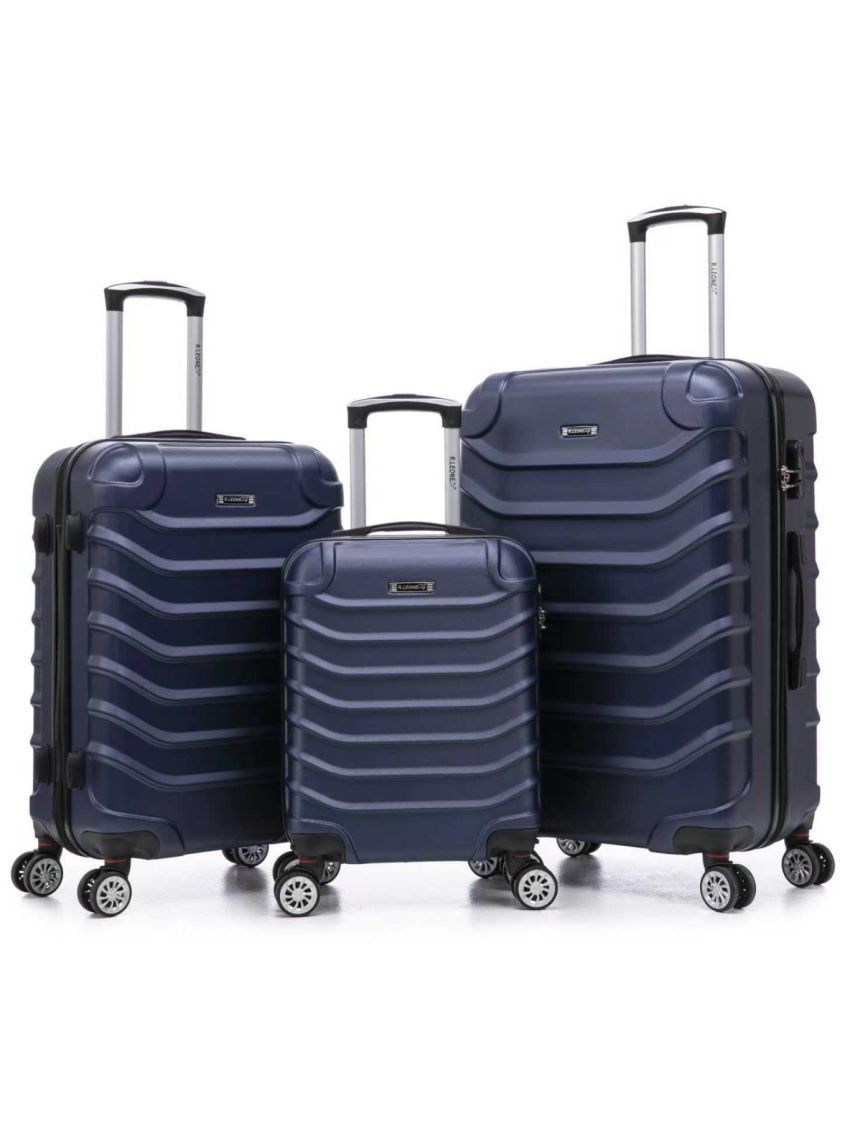 R.Leone Valigia da 1 Fino a Set 3 Trolley Rigido grande, medio, bagaglio a mano  EasyJet 45X36X20cm 8 ruote in ABS 20261