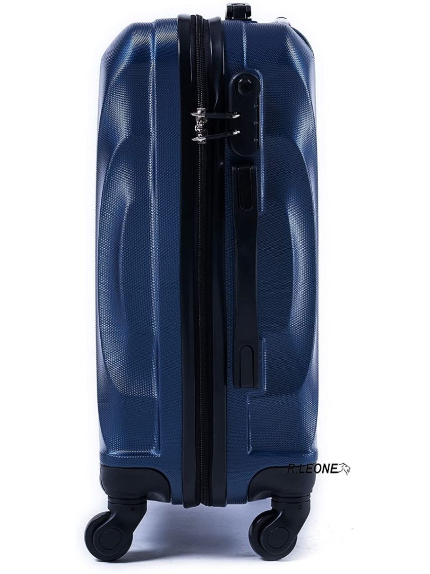 R.Leone 60x40x20 ruota smontabile 55x40x20 cm Ryanair Valigia Bagaglio a mano 4 Ruote Rimovibili Capienza Massima Trolley in ABS 2037MAX