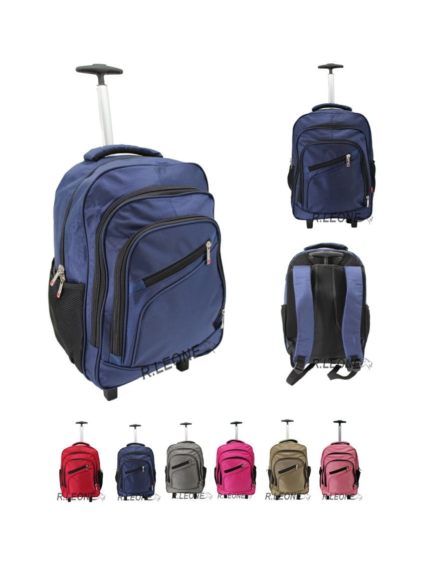 TROLLEY ZAINO CON 2 RUOTE  BAGAGLIO AEREO CON 2 RUOTE VIAGGI LOW COST 8912