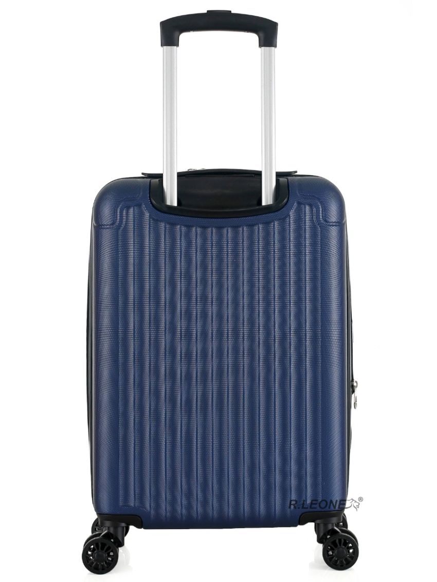 R.Leone Valigia 55x35x25 cm Trolley Bagaglio a mano 4 Ruote in ABS Air Asia, Air France, ita airways e KLM 318