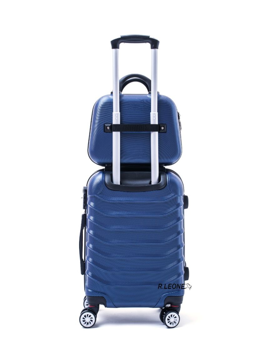 R.Leone Valigia da 1 pezzo Fino a Set 4 Trolley Rigido grande, medio, bagaglio a mano e beauty case 4 ruote in ABS 2026
