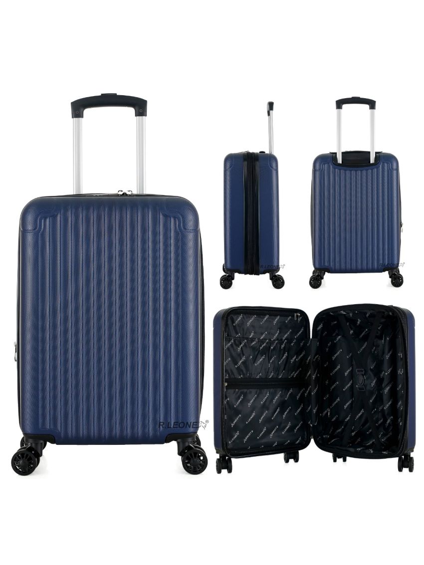 Valigia 1 pezzo fino a set 2 pezzi 55x35x25 cm + 40 x 30 x 20cm Trolley Bagaglio a mano in ABS Air Asia, Air France, ita airways, Wizzair, Vueling , KLM e Ryanair  318