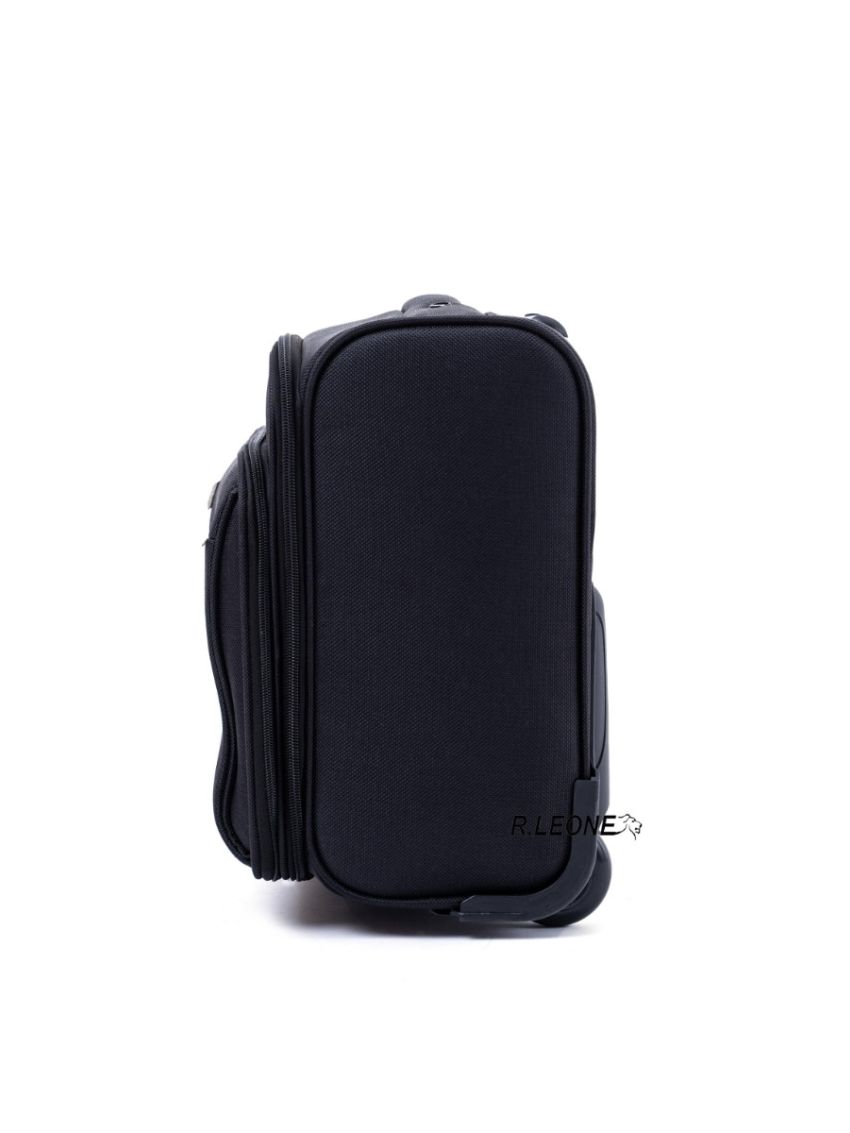 R.Leone Valigia bagaglio a mano 2 Ruote rinforzate Pilota Poliestere Stoffa adatto easyjet 45X36X20