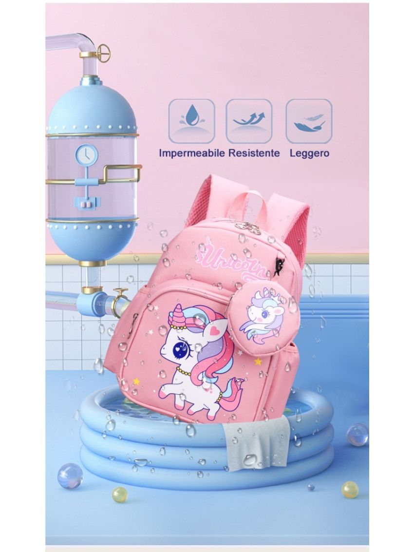 R.Leone Valigia Cavalcabile per Bambina EasyJet 45x36x20 cm + 30x23x14 cm Set 2 Pezzi Trolley Bagaglio a mano 4 Ruote e Zaino 325